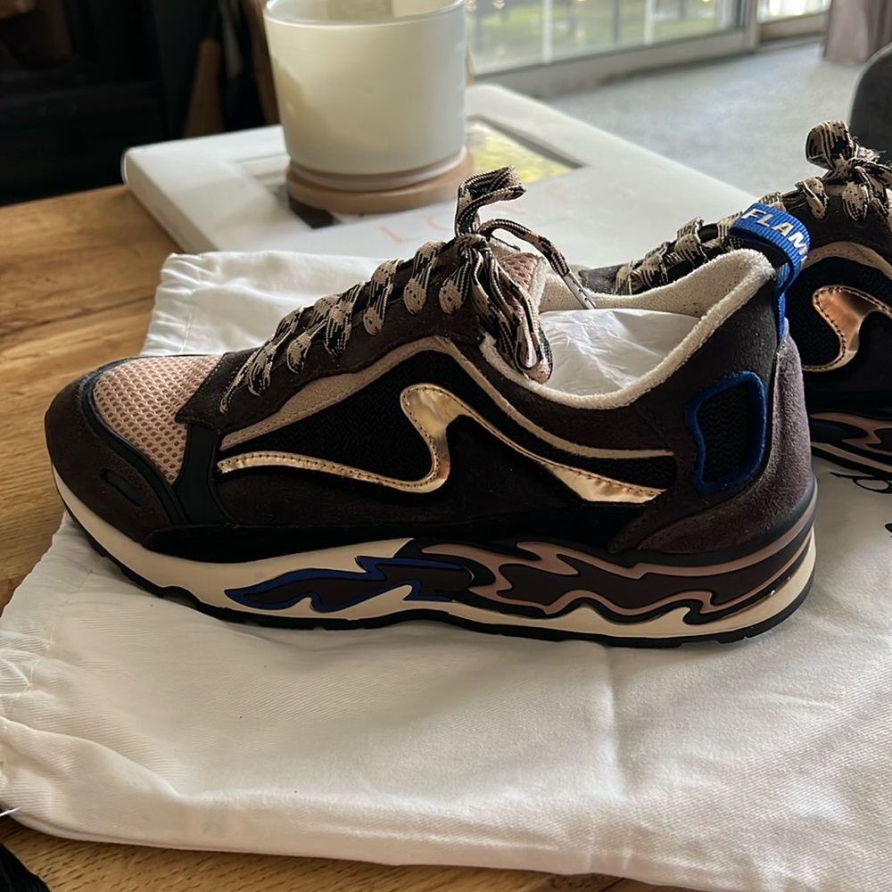 Brown Sandro flame sneakers Size 38